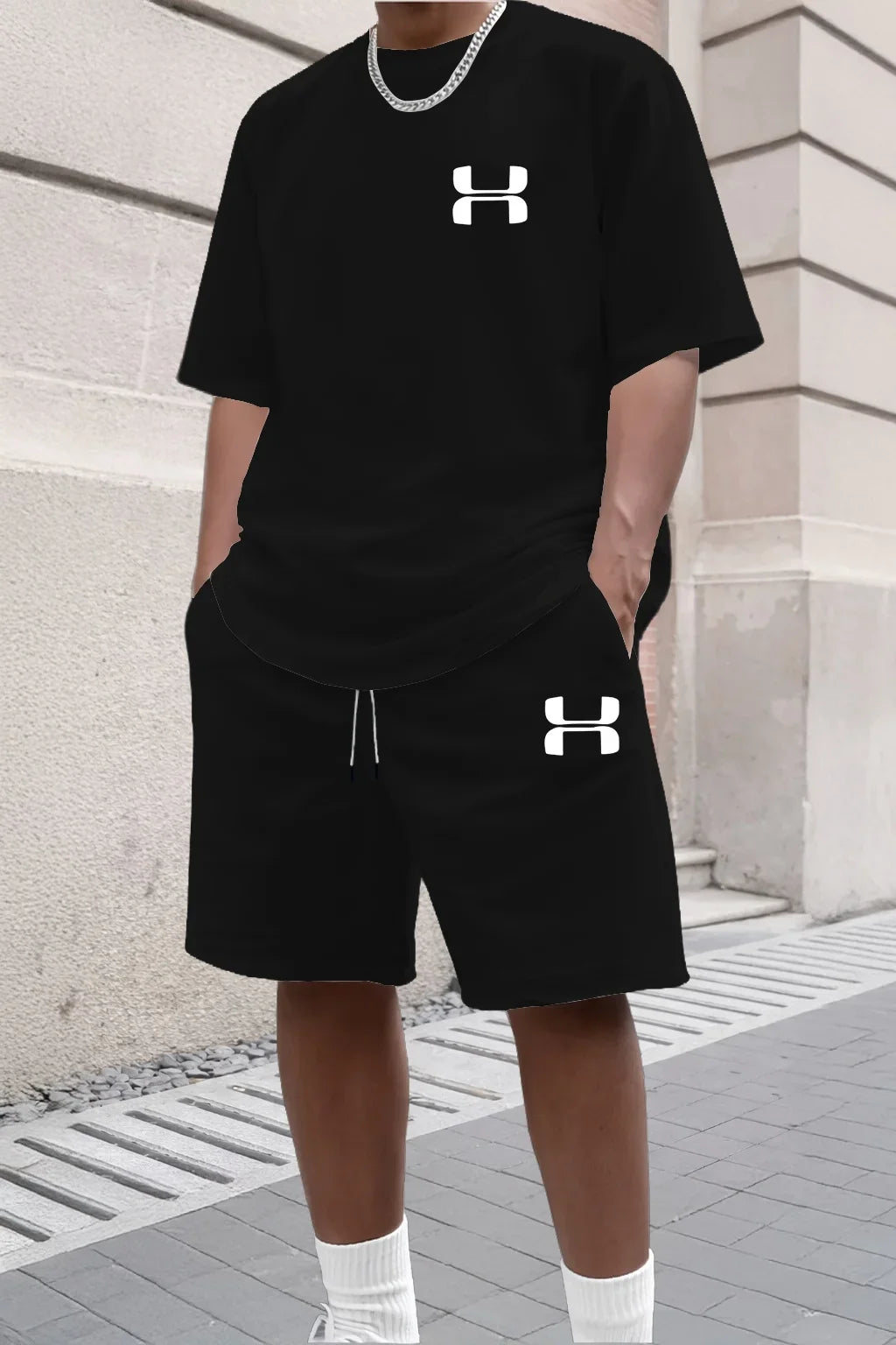 Conjunto Deportivo para Hombre 2026, Camiseta de Manga Corta y Pantalones Cortos Deportivos, Conjunto de Dos Piezas Informal para Verano