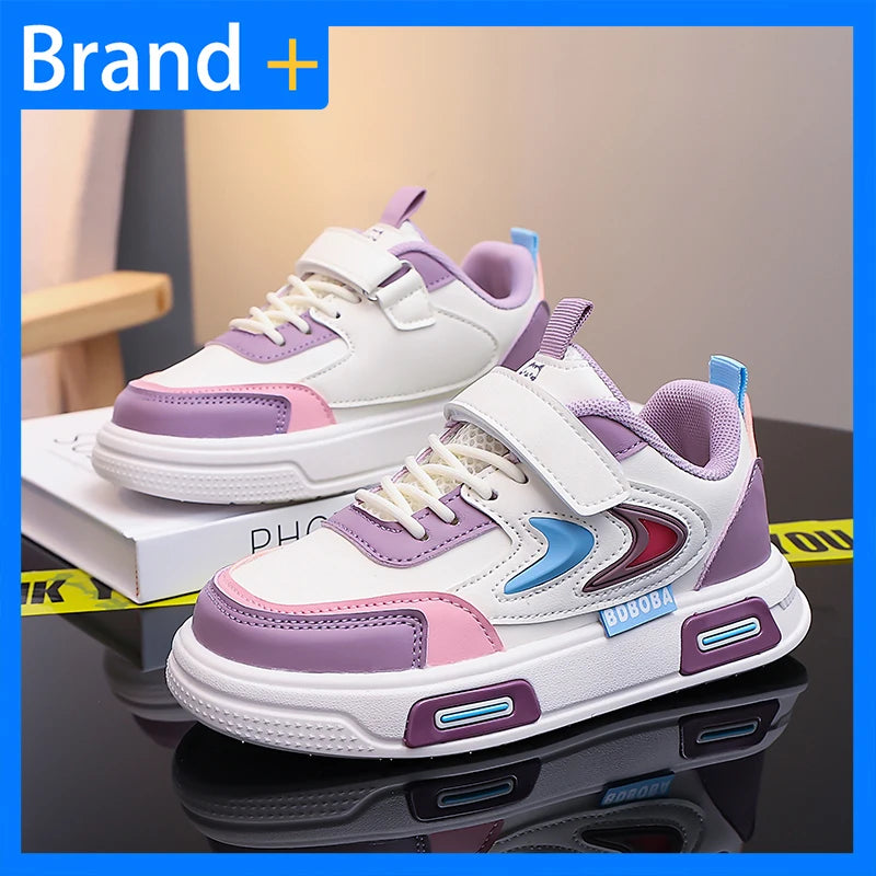 Zapatillas Deportivas Casuales para Niños, de Moda, Cómodas, de Cuero, para Caminar al Aire Libre, para la Escuela, para Correr, para Niños
