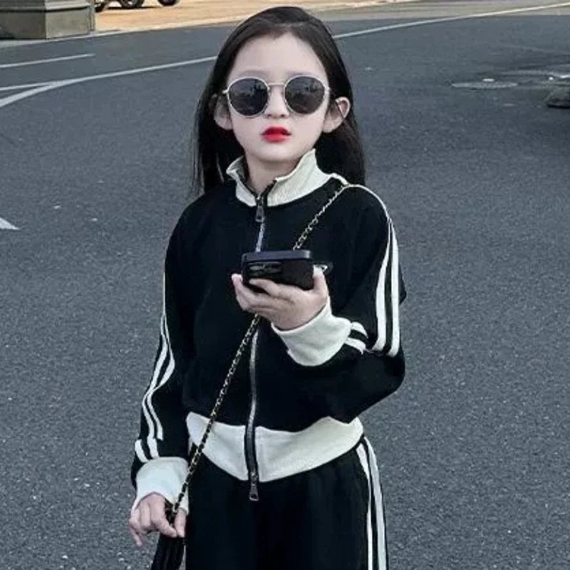 Conjunto Otoño Niños - Jersey Rayas + Pantalones 2 Piezas