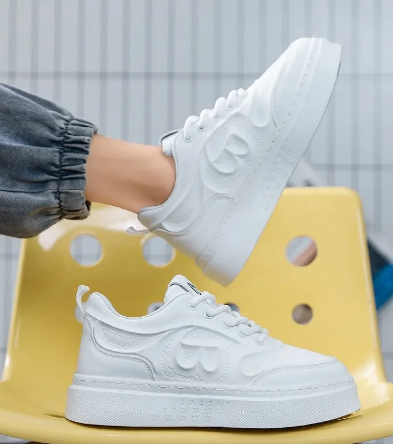 Tenis Para Hombre 2025 Men Casual Sport Shoes Spring Summer Trend Leather Low-top Flat Shoes Man Walking Footwear Versatile Plus